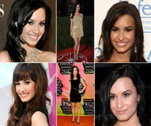 Puzzle Demi Lovato είναι ηθοποιός και τραγουδιστής του αμερικανικού ροκ. Γνωστός για το ρόλο της ως Mitchie Torres στο Disney Channel Original Movie, Camp Rock